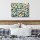 14 x 11-inch Abstract Floral Canvas schilderen Afdruk (Insitu (Slaapkamer))