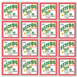 14 x 14 Bingo Sticker