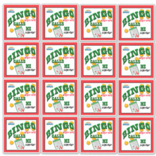 14 x 14 Bingo Sticker