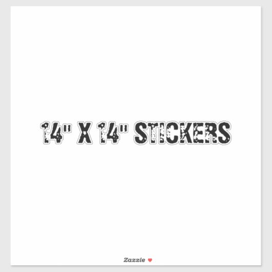 14 x 14-inch STICKERS (Vel)