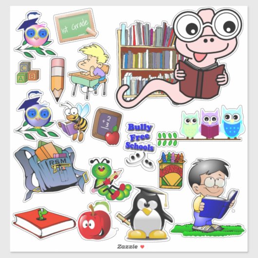 14 x 14 school sticker (Vel)