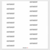14 " X 14" STICKERS (Vel)