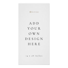 14 x 28 inch Lange Zitgrafiek (Glanzende afwerking Perfect Poster