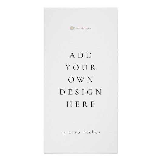 14 x 28 inch Lange Zitgrafiek (Glanzende afwerking Perfect Poster (Voorkant)