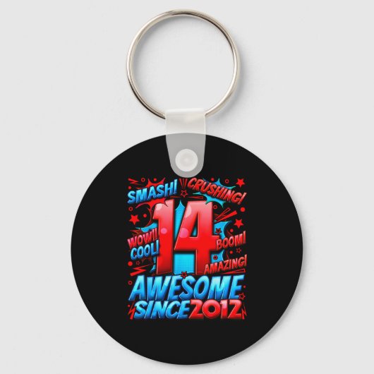 14 Year Old For Boys 14th Birthday Boy 14 Year Old Sleutelhanger (Voorkant)