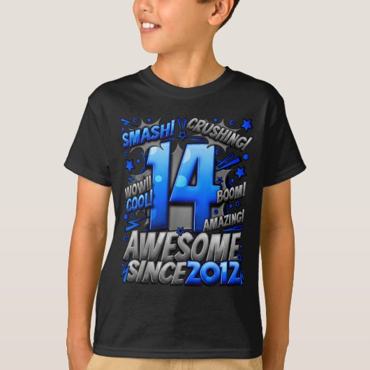 14 Year Old For Boys 14th Birthday Boy 14 Year Old T-shirt (Voorkant)