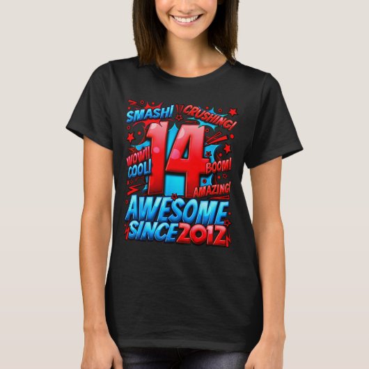 14 Year Old For Boys 14th Birthday Boy 14 Year Old T-shirt (Voorkant)