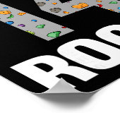 14 Year Old Rock Climber Birthday 14th Climber Bei Poster (Hoek)