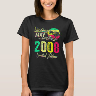 14 Year Old Vintage May 2008  14th Birthday T-shirt