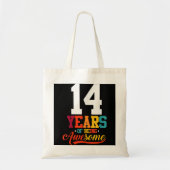 14 Years Of Being Awesome Gifts 14 Years Old 14th Tote Bag (Voorkant)