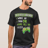 14 Years Old Gamer Boy 14th Perfect Birthday T-shirt (Voorkant)