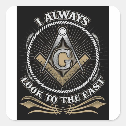14b29aee7e50e151a840c4797e0f4d4c—masonic-lodge-ea vierkante sticker (Voorkant)