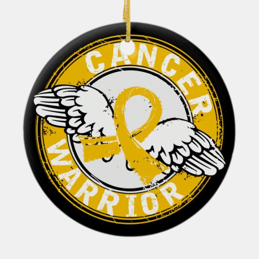 14C-kinderkanker Keramisch Ornament (Achterkant)