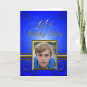 14de de partijUitnodiging van de Verjaardag