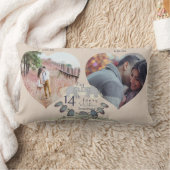 14de Jubileum van het Wedden 2 Foto's Harten Kussen (Deken)