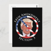 14e amendement Anti-Trump Briefkaart (Voorkant / Achterkant)