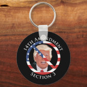 14e amendement Anti-Trump Sleutelhanger (Achterkant)
