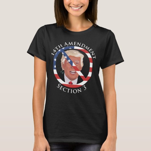 14e amendement Anti-Trump T-shirt (Voorkant)