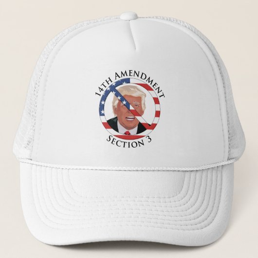 14e amendement Anti-Trump Trucker Pet (Voorkant)