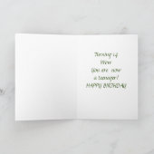 **14e BIRTHDAY & U BEAUTIFUL**-kaart Kaart (Binnen)