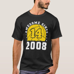 14e Birthday Volleyball Player 14 jaar oude Volle T-shirt