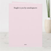 14e bruiloft Jubileum, Kaart (Achterkant)