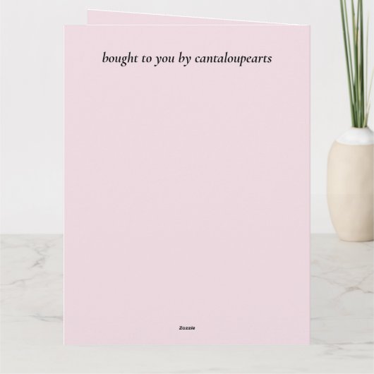 14e bruiloft Jubileum, Kaart (Achterkant)