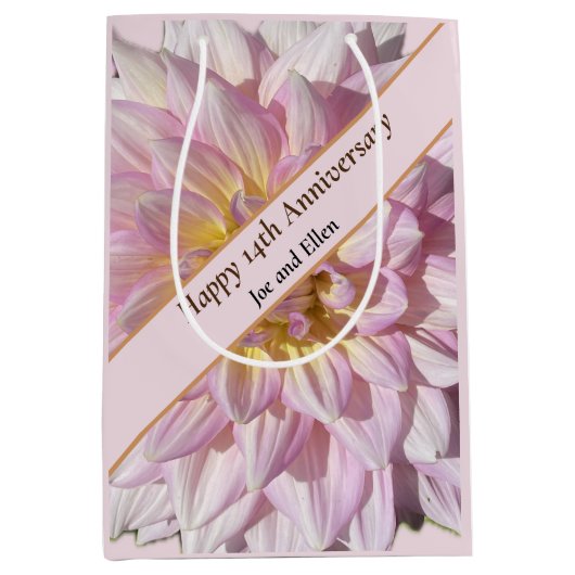 14e bruiloft Jubileum, Medium Cadeauzakje (Voorkant)