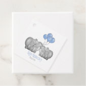 14e cadeau voor olifanten bij de ivoorbruiloft bedankjes labels (In situ)