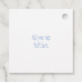 14e cadeau voor olifanten bij de ivoorbruiloft bedankjes labels (Achterkant)