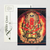 14e eeuw Boeddhist Aizen Myoo schilderen Briefkaart (Voorkant / Achterkant)
