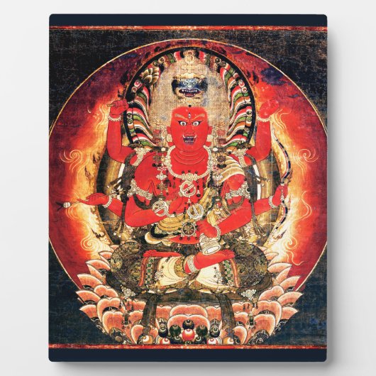 14e eeuw Boeddhist Aizen Myoo schilderen Fotoplaat (Voorkant)