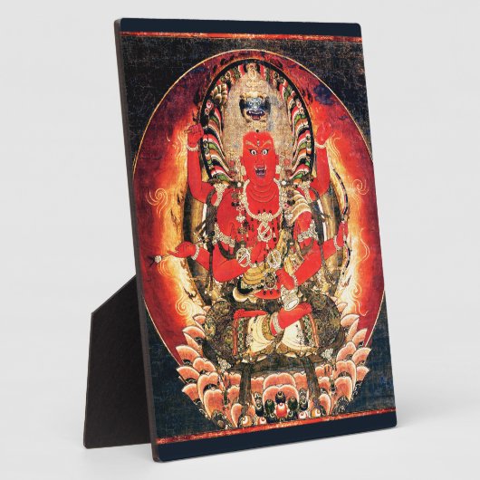 14e eeuw Boeddhist Aizen Myoo schilderen Fotoplaat (Zijkant)