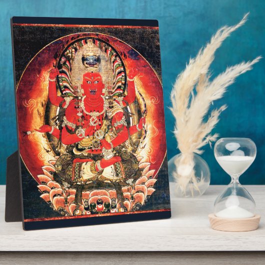 14e eeuw Boeddhist Aizen Myoo schilderen Fotoplaat (Zijkant)