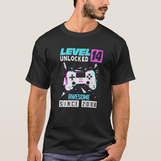 14e gamer-cadeautjes van 14 jaar oud Vid T-shirt (Voorkant)