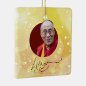 14e handtekening van de Dalai Lama Keramisch Ornament (Rechts)