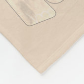 14e Ivoor bruiloft Jubileum Fleece Deken (Hoek)