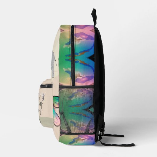 14e Ivoor Jubileum Opals Bedrukte Rugzak (Rechts)