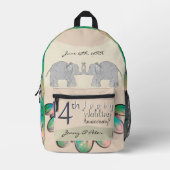 14e Ivoor Jubileum Opals Bedrukte Rugzak (Voorkant)