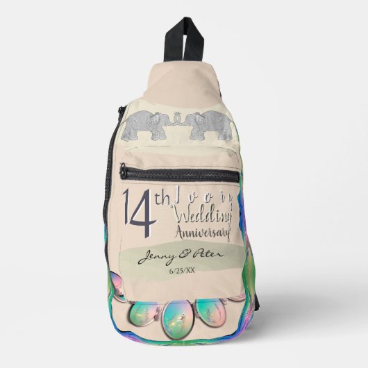 14e Ivoor Jubileum Opals Sling Bag (Voorkant)