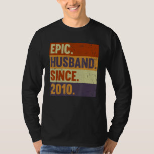 14e jaar bruiloft Jubileum Best Epic Husband Si T-shirt