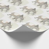 14e Jubileum van het huwelijk, Ivory Jubileum Cadeaupapier (Hoek)