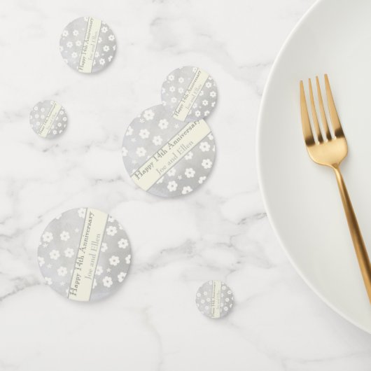 14e Jubileum van het huwelijk, Ivory Jubileum Confetti (Groep)