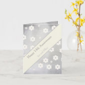 14e Jubileum van het huwelijk, Ivory Jubileum Kaart (Gele Bloem)