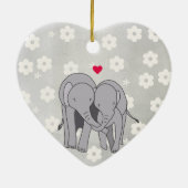 14e Jubileum van het huwelijk, Ivory Jubileum Keramisch Ornament (Achterkant)