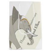 14e Jubileum van het huwelijk, Ivory Jubileum Medium Cadeauzakje (Achterkant)