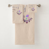 14e Jubileum voor bruiloft - Opals & Elephants Ivo Bad Handdoek (Insitu)