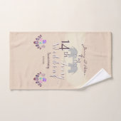 14e Jubileum voor bruiloft - Opals & Elephants Ivo Bad Handdoek (Handdoek)