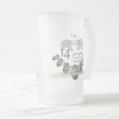 14e Jubileum voor weddenschappen Matglas Bierpul (Voorkant rechts)