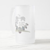 14e Jubileum voor weddenschappen Matglas Bierpul (Voorkant links)